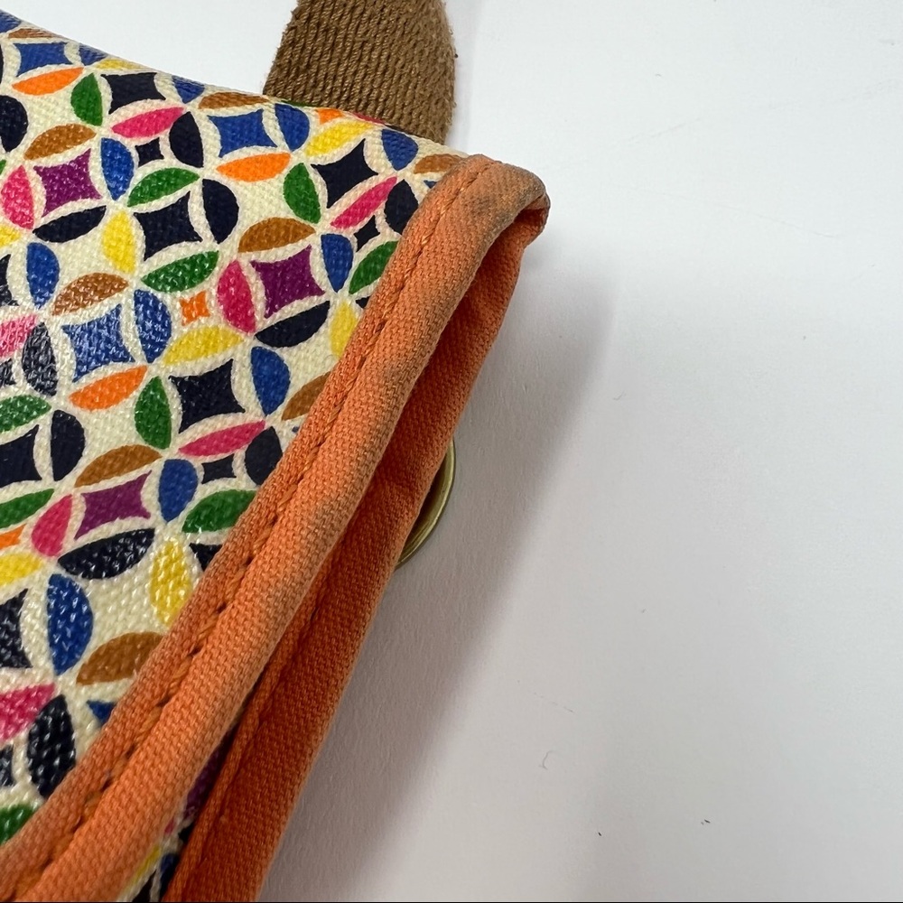 Fossil Keyper Crossbody Bag Coated Canvas Circle … - image 6